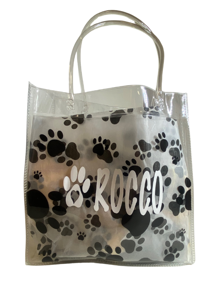 Personalised Paw Print Tote Bag