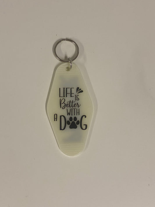Custom Retro Motel Keychain