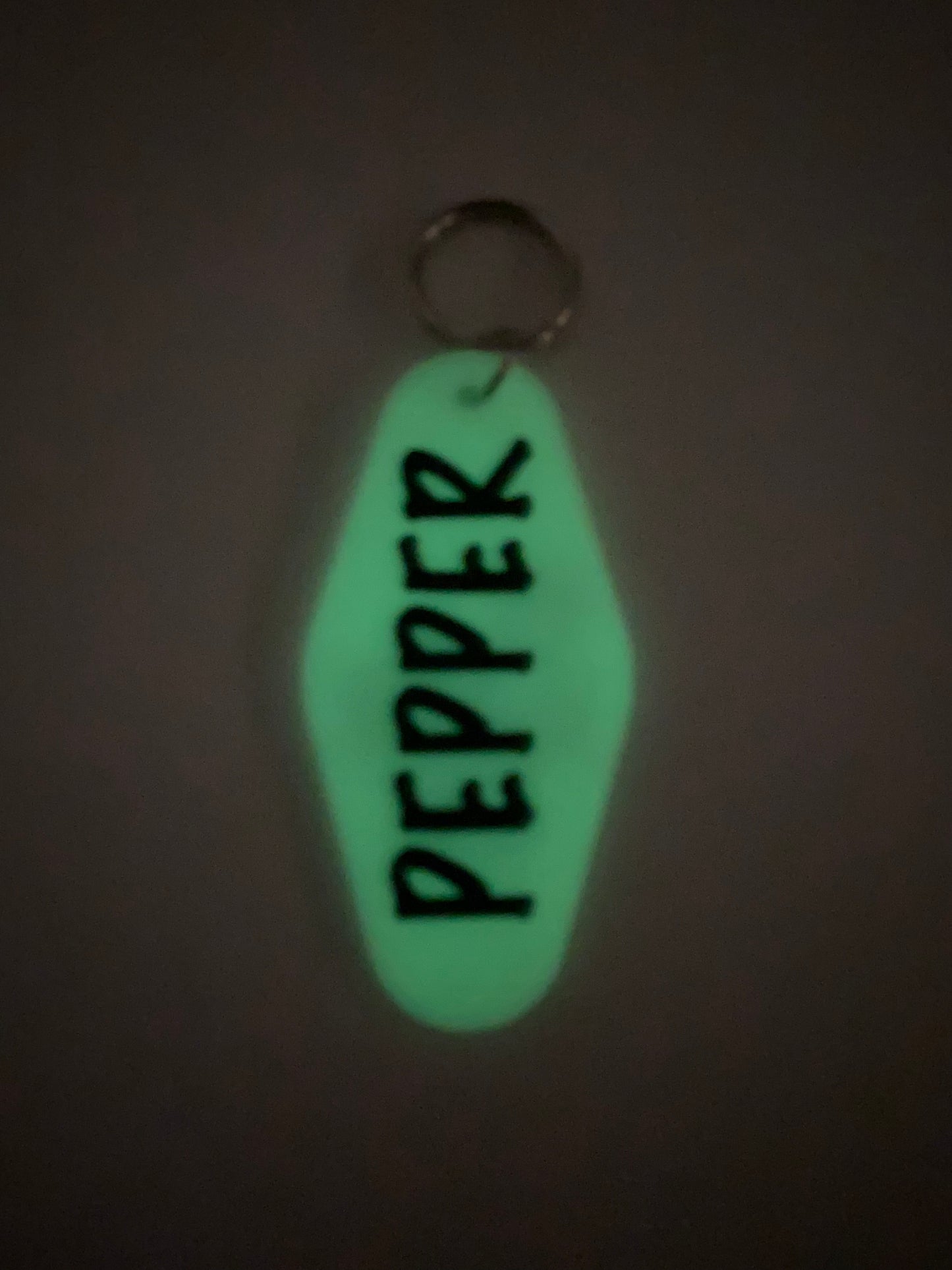 Custom Retro Motel Keychain