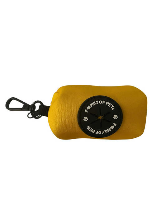 Neon Yellow Poop bag Holder